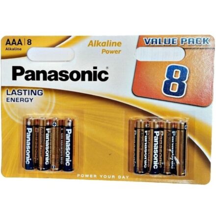 Panasonic Alkaline Power AAA LR03 -alkaliparistot, 8 kpl
