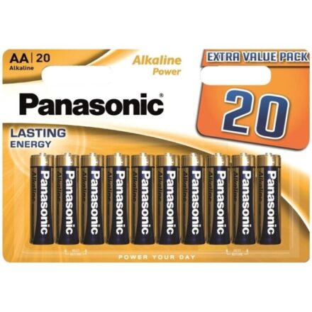 Panasonic Alkaline Power AA LR6 -alkaliparistot, 20 kpl