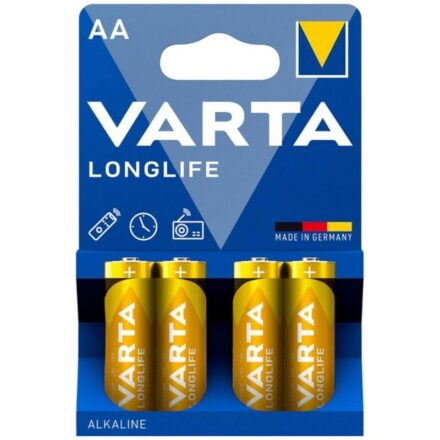 VARTA Longlife AA LR6 -alkaliparistot, 4 kpl