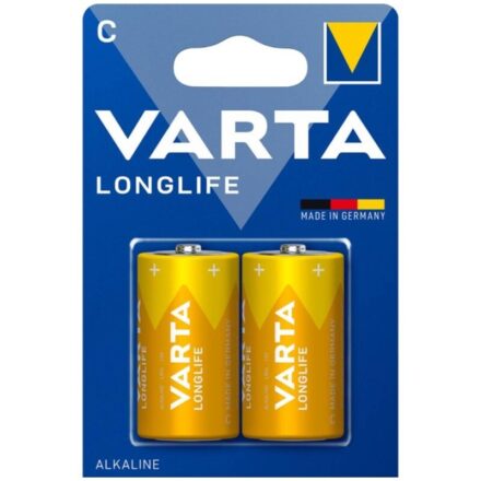 VARTA Longlife C LR14 -alkaliparistot, 2 kpl