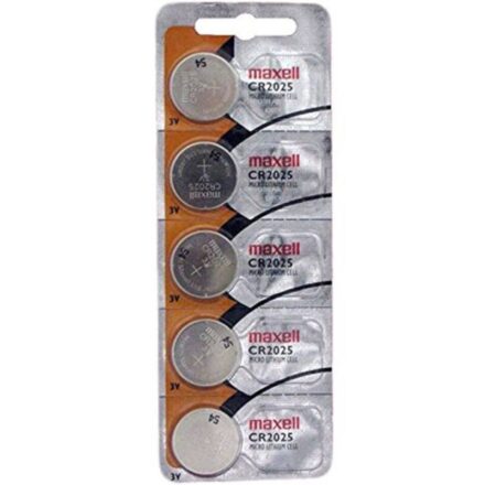 MAXELL - LITHIUM BUTTON BATTERY CR2025 3V BLISTER*5