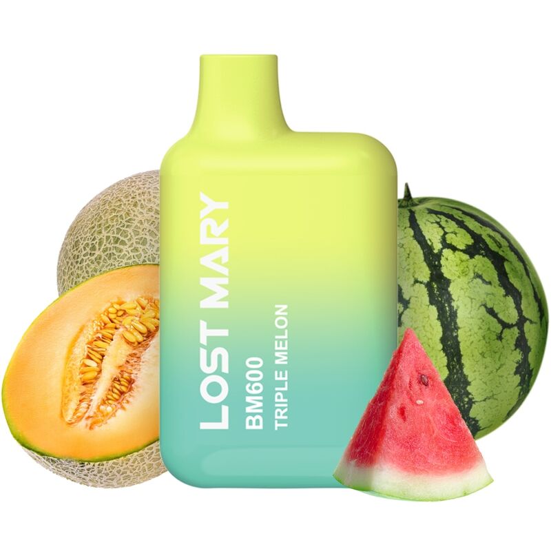 LOST MARY - BM600 NIKOTIINI HÖYRYSTIN 2% KERTAKÄYTTÖINEN TRIPLE MELON