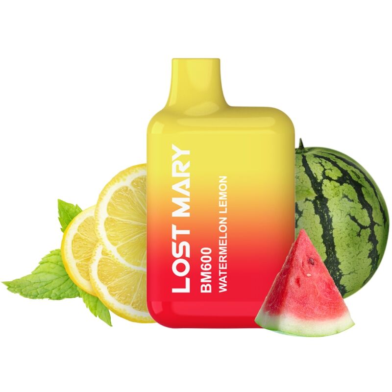 LOST MARY - BM600 NIKOTIINI HÖYRYSTIN 2% KERTAKÄYTTÖINEN WATERMELON LEMON