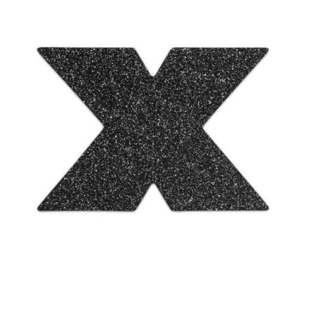 Bijoux Indiscrets Flash -nännitarrat, musta risti