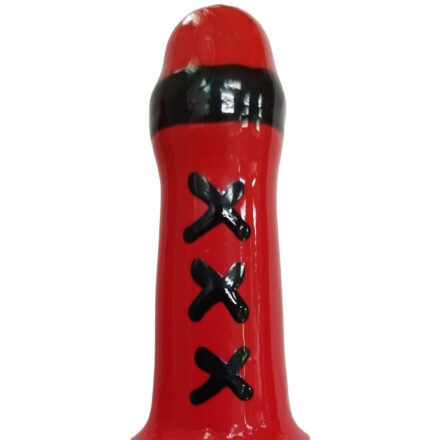 Condomerie Amsterdam Red -käsinmaalattu koristekondomi