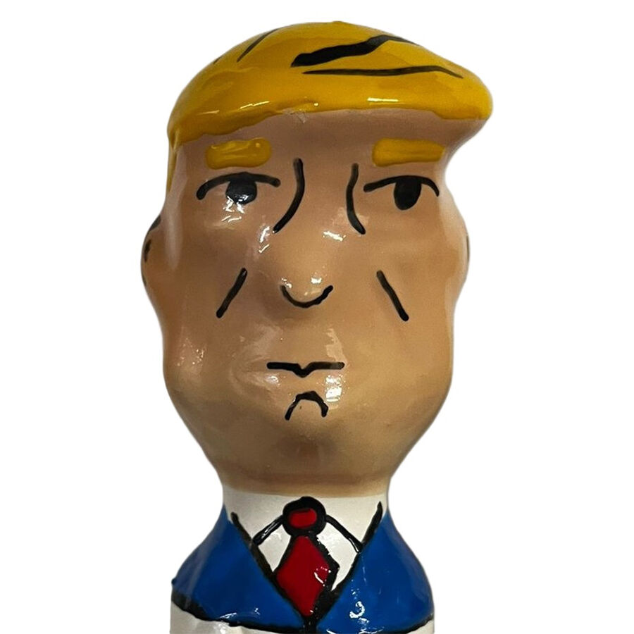 CONDOMERIE - HANDPAINTED NOVELTY CONDOMS GRUMPY TRUMP XL