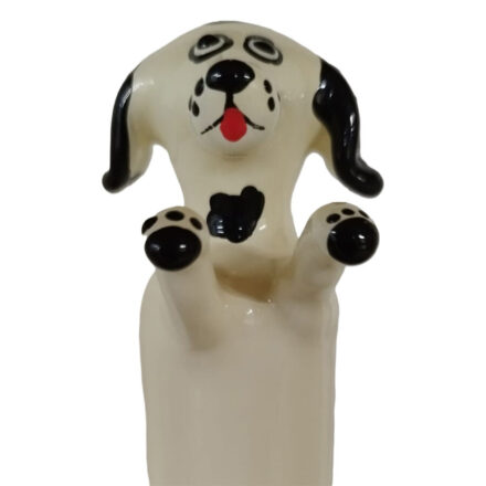 CONDOMERIE - HANDPAINTED NOVELTY CONDOMS HAPPY WHITE DOG XL