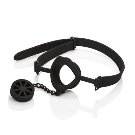 CALEXOTICS - SCANDAL GAG WITH BLACK SILICONE PLUG