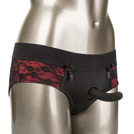 CALEXOTICS - SCANDAL SET DE BRAGUITAS SIN ENTREPIERNAS CON DIDLO TALLA S/M