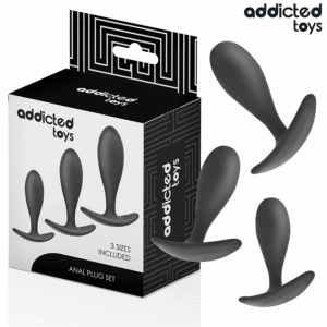 ADDICTED TOYS - SET OF 3 ANAL PLUG SILICONE MODEL 2