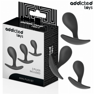 ADDICTED TOYS - SET OF 3 ANAL PLUG SILICONE MODEL 3