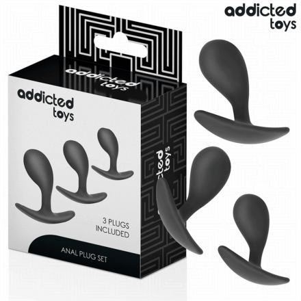 Addicted Toys -anaalitappisetti, malli 3, 3 kpl