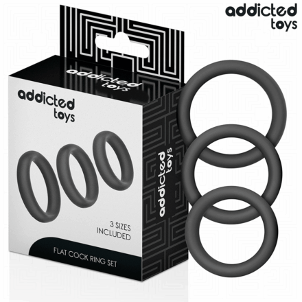 Addicted Toys -silikoniset penisrenkaat, 3 kpl