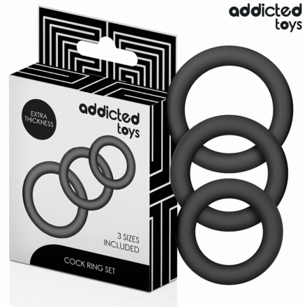 Addicted Toys silikoniset penisrenkaat, malli 1