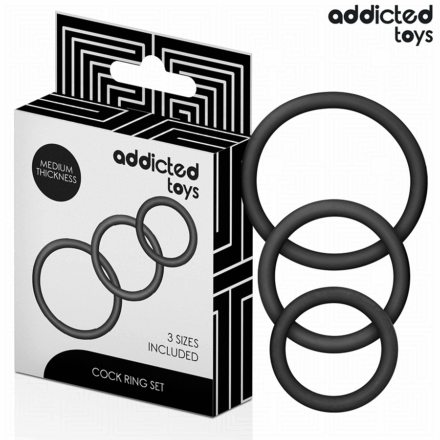 Addicted Toys silikoniset penisrenkaat, malli 2