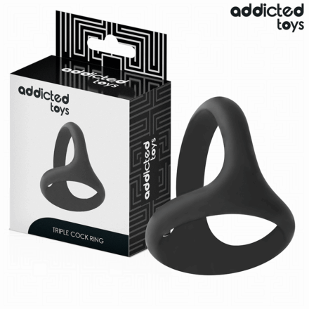 ADDICTED TOYS - THICK TRIPLE PENIS RING