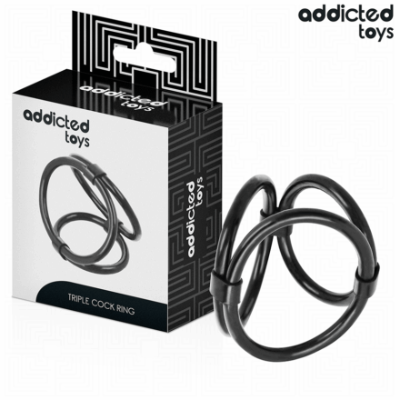 Addicted Toys Triple -kolmoispenisrengas