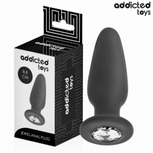 ADDICTED TOYS - ANAL PLUG WITH JEWEL SILICONE SIZE S 8.8 CM