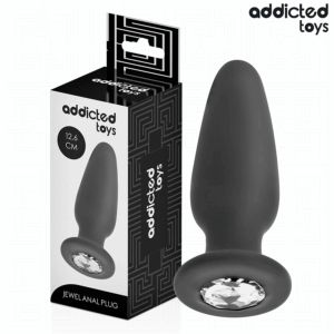 ADDICTED TOYS - ANAL PLUG WITH JEWEL SILICONE SIZE L 12.6 CM