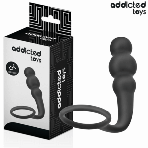ADDICTED TOYS - ANAL PLUG WITH RING SILICONE MODEL 1