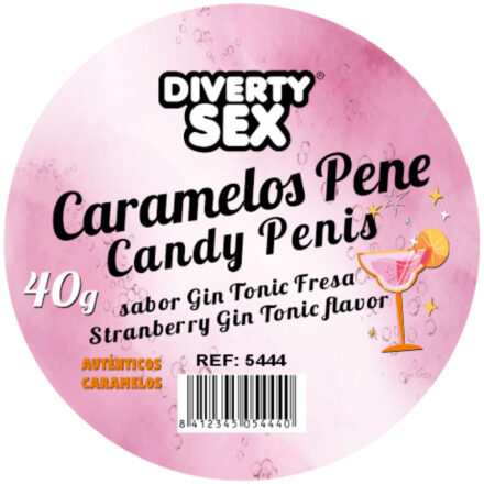 DIABLO PICANTE - 20 GIN  TONIC FLAVORED PENIS CANDIES