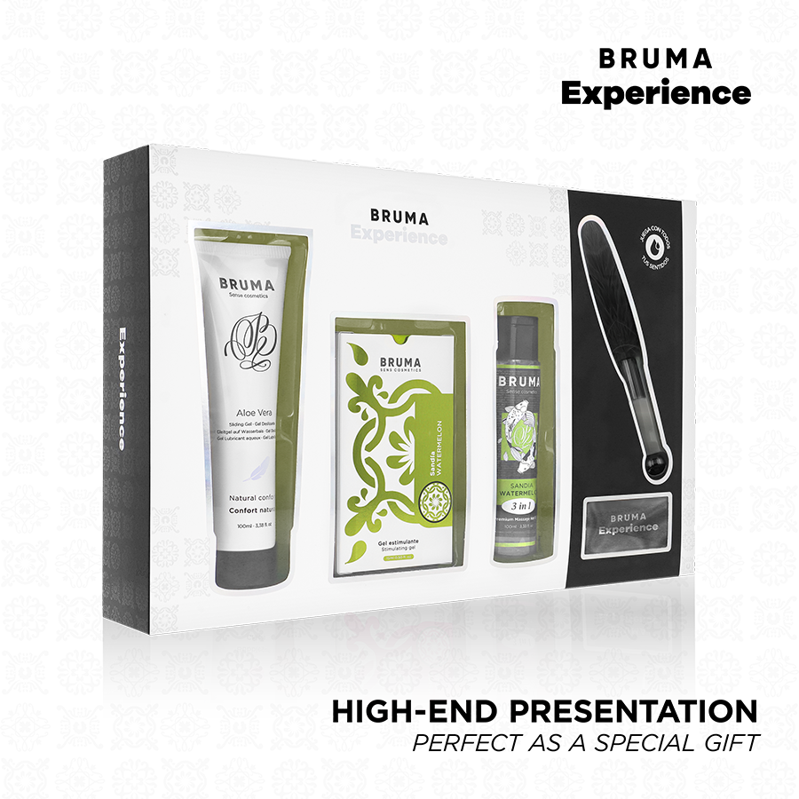 BRUMA XPERIENCE - SWEET WATERMELON TEMPTATION KIT WITH ORGASM ENHANCER