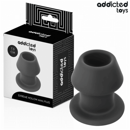 ADDICTED TOYS - EXTREME HOLLOW ANAL PLUG SILICONE SIZE S 7.5 CM