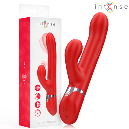 INTENSE - LELE MULTIFUNCTION VIBRATOR ROTATING  OSCILLATION  STIMULATION RED