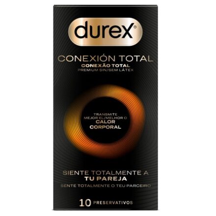 Durex Total Connection Ultra Fine Plus -lateksittomat kondomit, 10 kpl