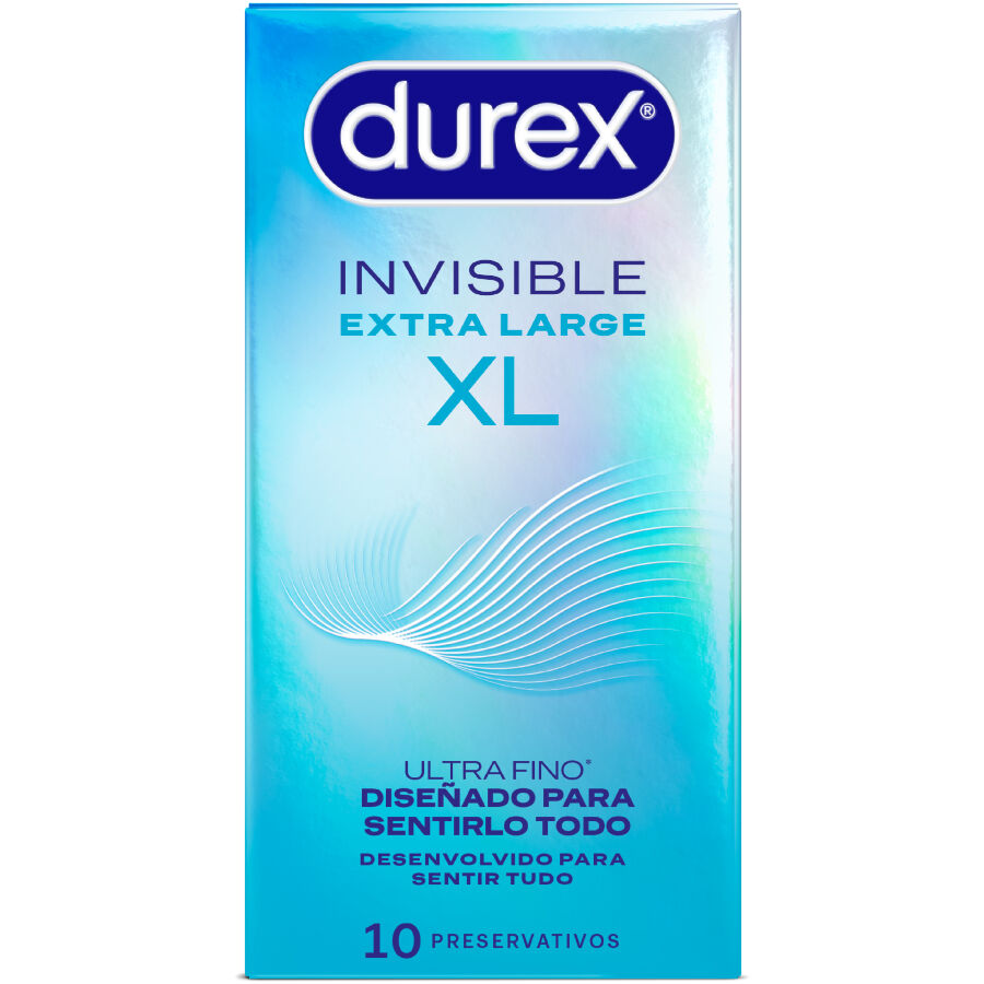 DUREX - INVISIBLE CONDOMS XL 10 UNITS