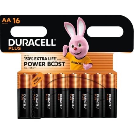 Duracell Plus Power Boost AA -alkaliparisto, 1,5 V, 16 kpl