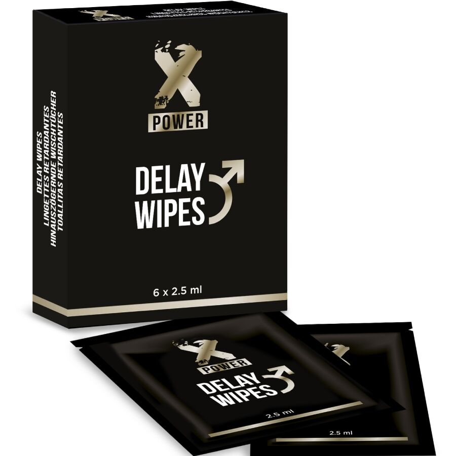 X POWER - DELAY WIPES 6 UNITS