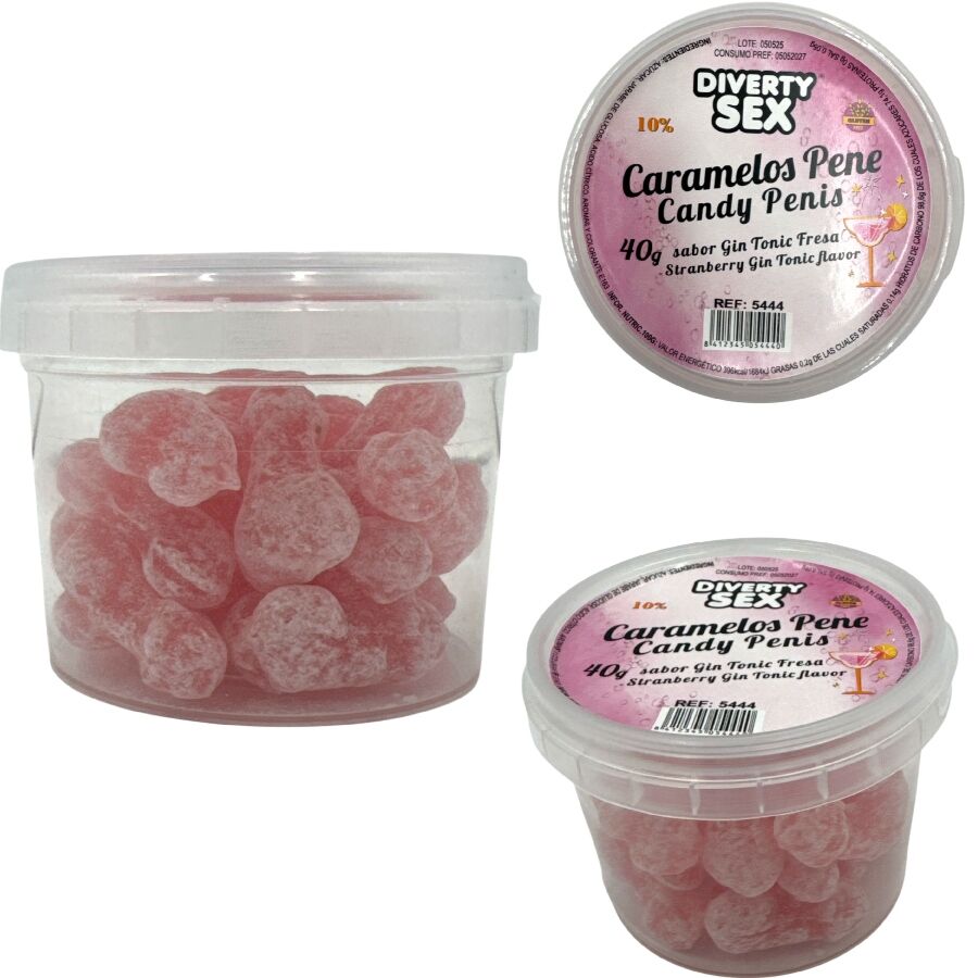 DIABLO PICANTE - 20 GIN  TONIC FLAVORED PENIS CANDIES