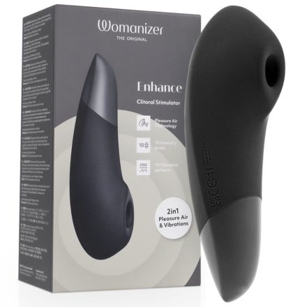 Womanizer Enhance -klitorisstimulaattori, musta (Black)