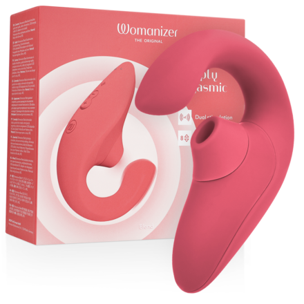 Womanizer Blend -rabbit-vibraattori, ruusunpunainen (Vibrant Rose)