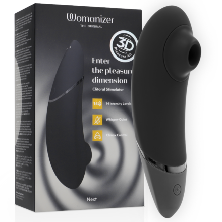 Womanizer Next -klitorisstimulaattori, musta (Black)