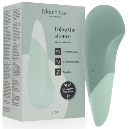 Womanizer Vibe -klitorisvibraattori, salvianvihreä (Sage)