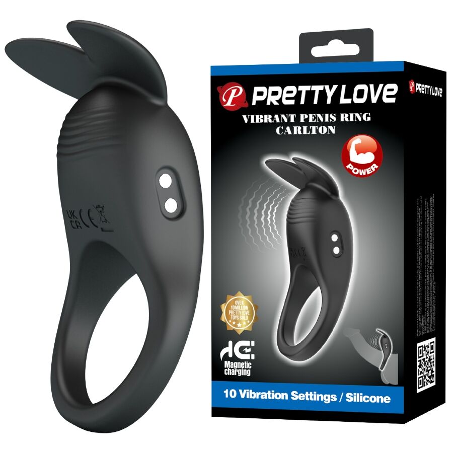 PRETTY LOVE - CARLTON PENIS RING WITH CLITORAL STIMULATOR