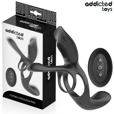 ADDICTED TOYS - DOUBLE PENIS RING WITH CLITORAL STIMULATOR