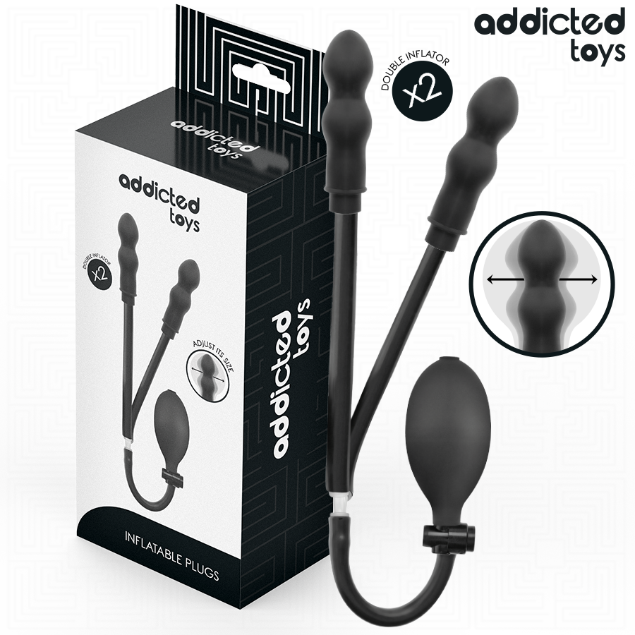 ADDICTED TOYS - INFLATABLE DOUBLE BUTT PLUG MODEL 3