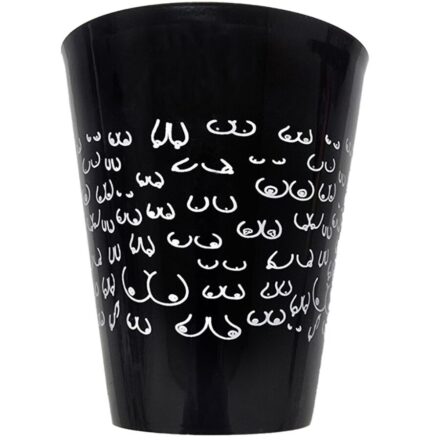 DIABLO PICANTE - BLACK CUP 500 ML WITH WHITE BOOBS