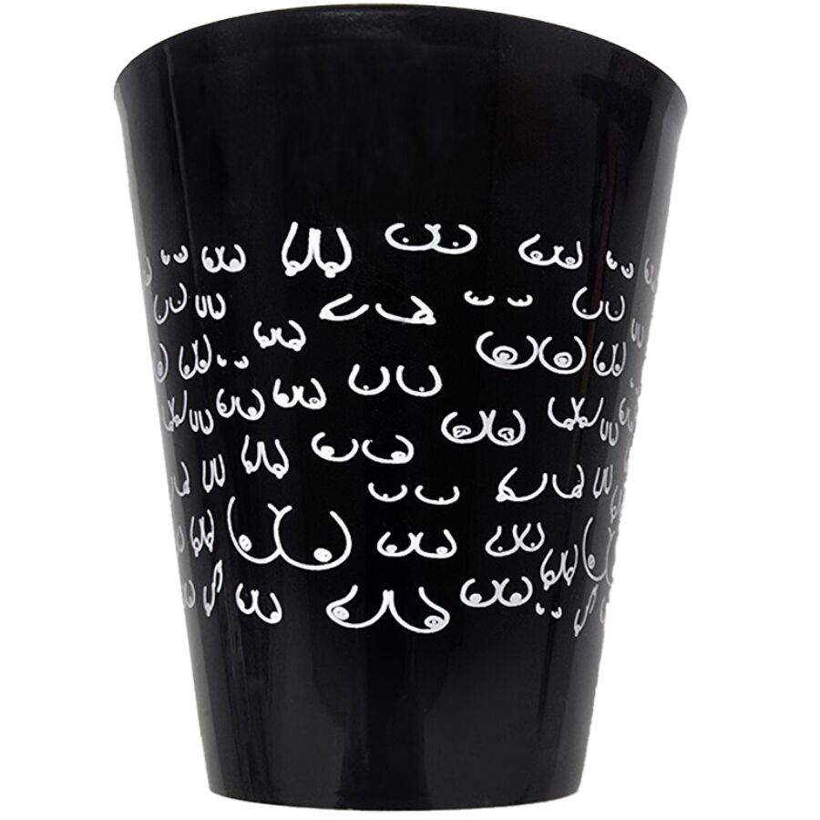 DIABLO PICANTE - BLACK CUP 500 ML WITH WHITE BOOBS