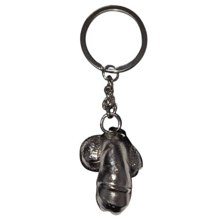 DIABLO PICANTE -SILVER METAL KEYCHAIN SHRINKED PENIS