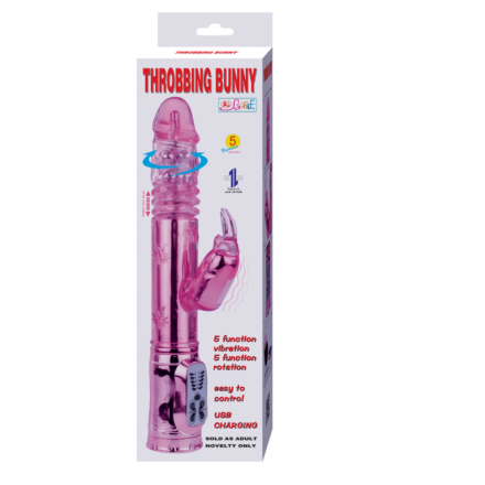 Baile Throbbing Bunny -rabbit-vibraattori, pinkki