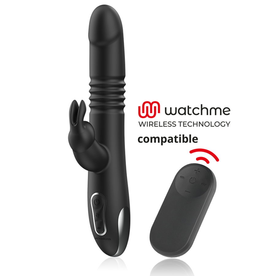 BLACKSILVER - KENJI STIMULATING VIBE COMPATIBLE WITH WATCHME WIRELESS TECHNOLOGY