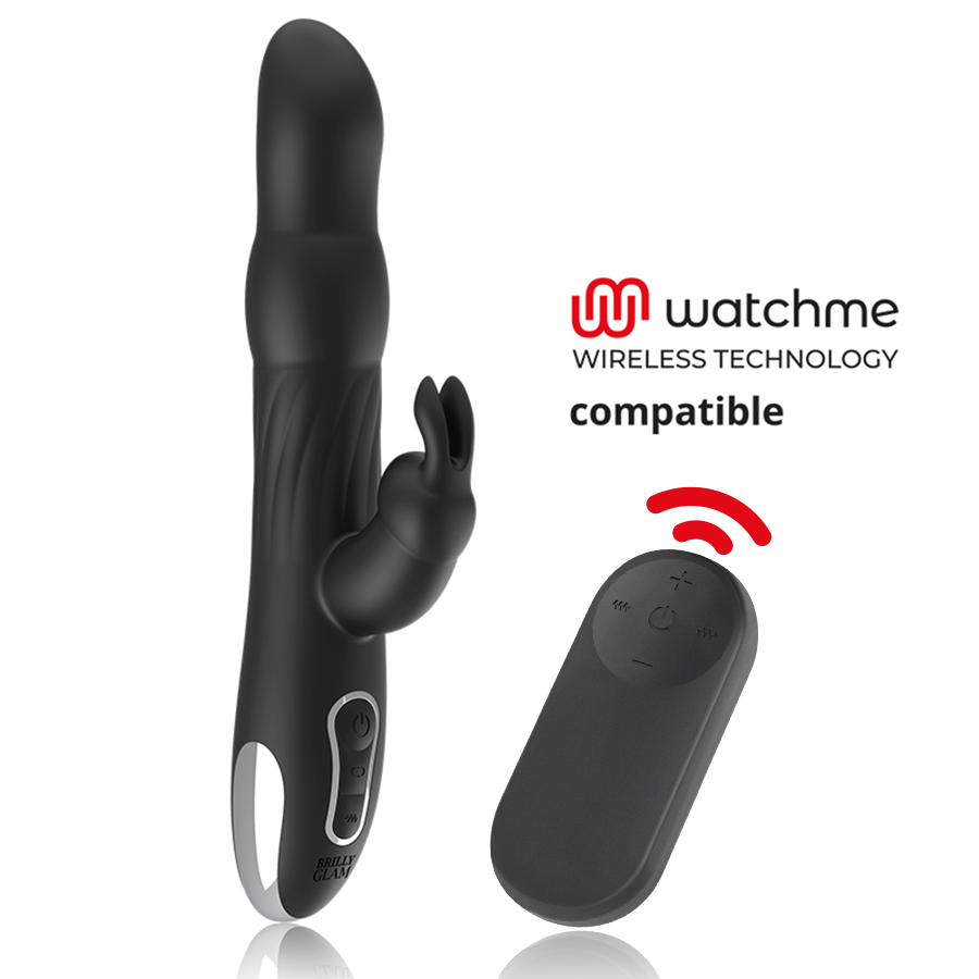 BRILLY GLAM- MOEBIUS RABBIT VIBRATOR  ROTATOR COMPATIBLE WITH WATCHME WIRELESS TECHNOLOGY