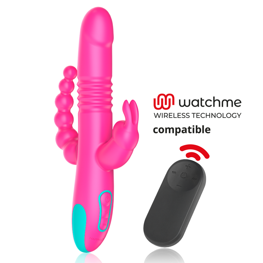 HAPPY LOKY - DONALD TRIPLE STIMULATION: ANAL, G-SPOT  CLITORAL WATCHME WIRELESS TECHNOLOGY COMPATIBLE