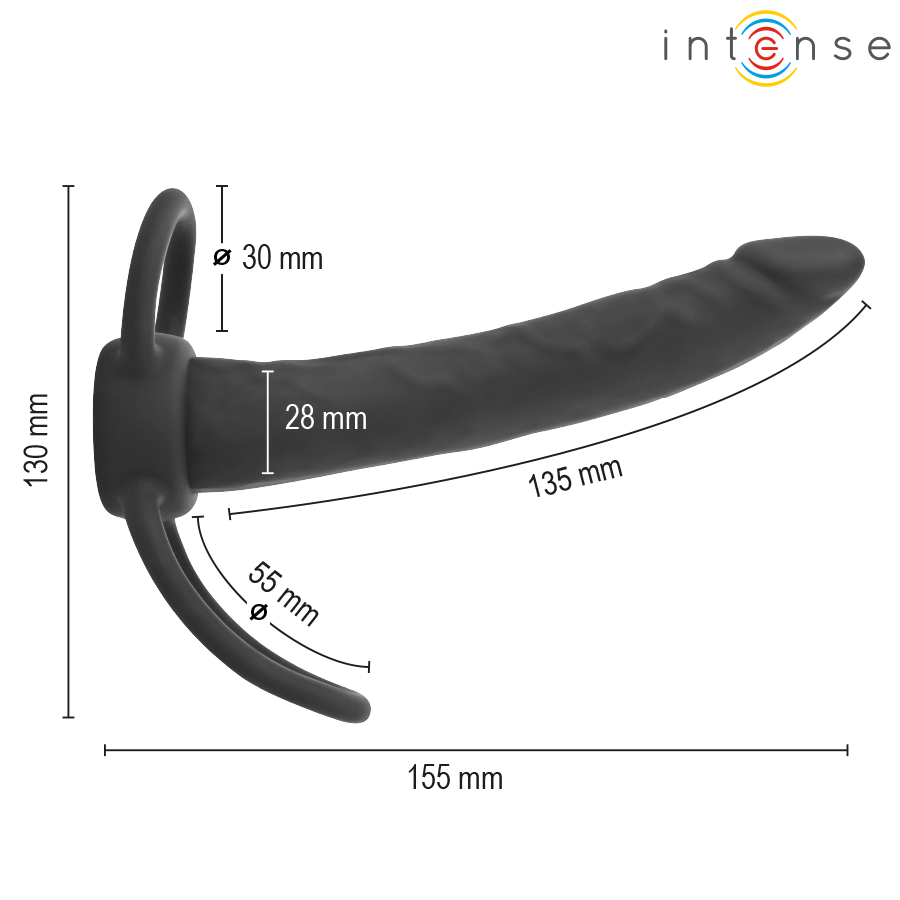 INTENSE- LUCAS ANAL DILDO WITH COCK AND TESTICLE RING SILICONE 3 INTENSE- LUCAS ANAL DILDO WITH COCK AND TESTICLE RING SILICONE - Image 3