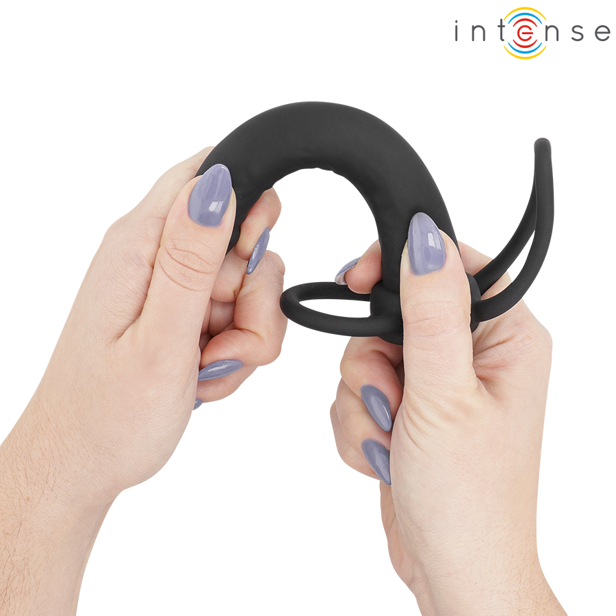 INTENSE- LUCAS ANAL DILDO WITH COCK AND TESTICLE RING SILICONE 5 INTENSE- LUCAS ANAL DILDO WITH COCK AND TESTICLE RING SILICONE - Image 5