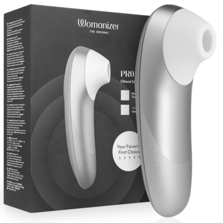 Womanizer Pro -klitorisstimulaattori, hopeanharmaa (Silver)